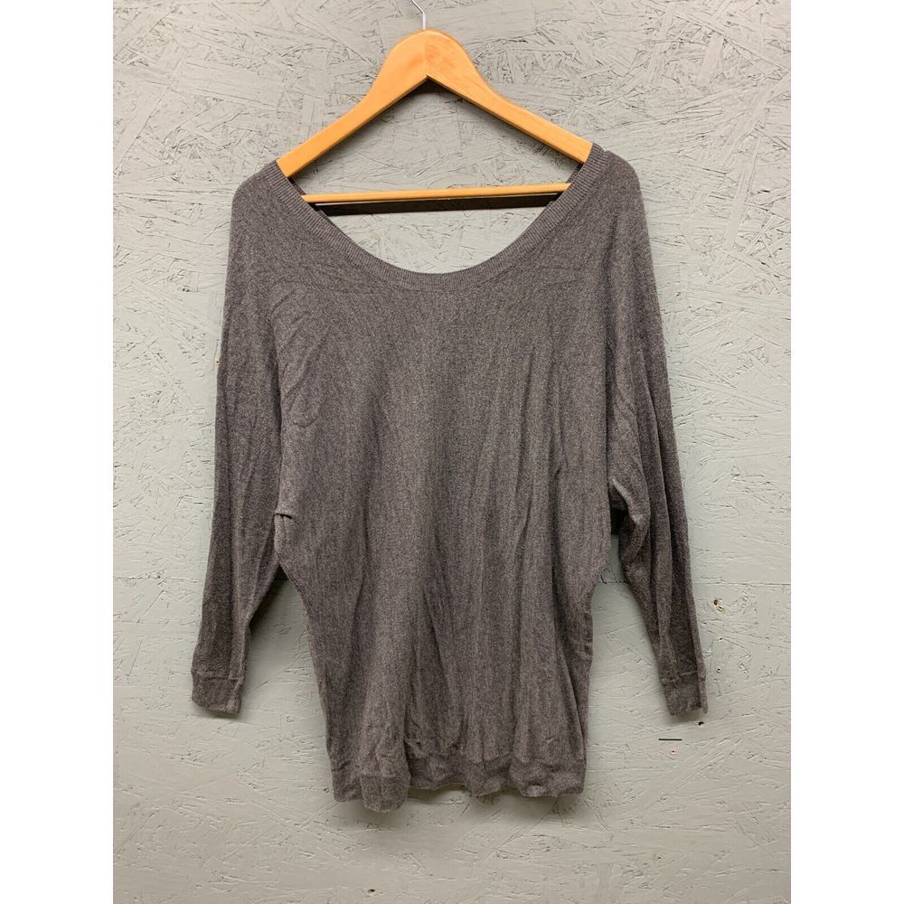 VINCE Scoop Neck Sweater Women's‎ Long Sleeve Brown XS